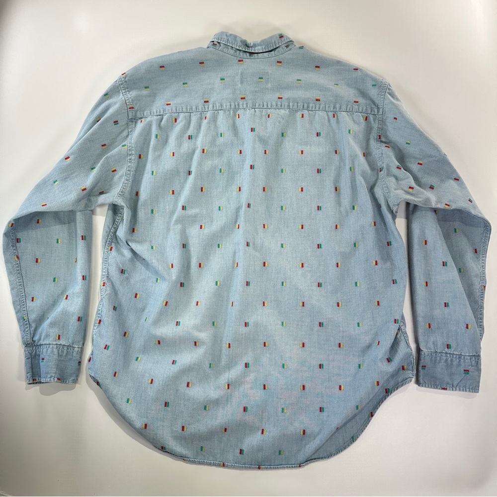 American Eagle Heritage Button Down Chambray Shir… - image 3
